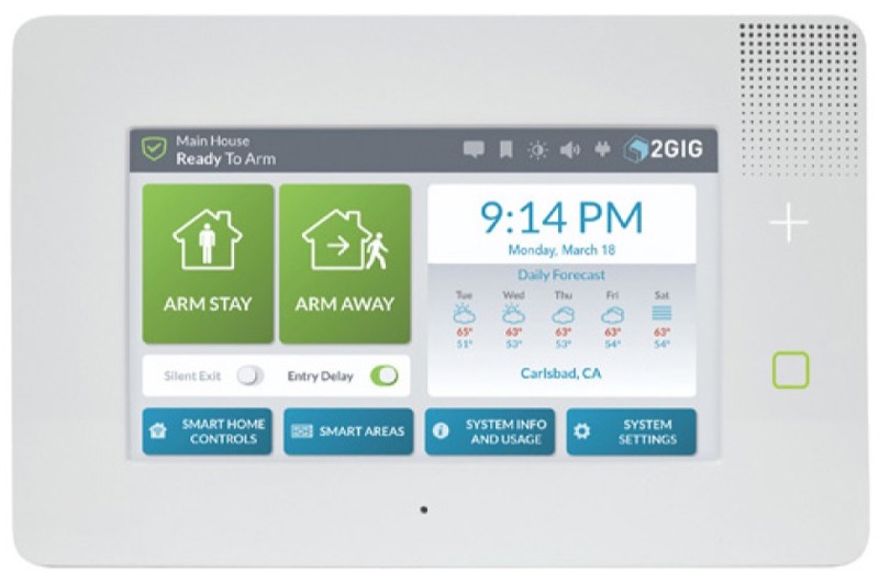 2GIG GC3e Security System Panel is the easiest, most intuitive home control system in the industry, now featuring eSeries encrypted technology and more personalization options with Smart Areas.